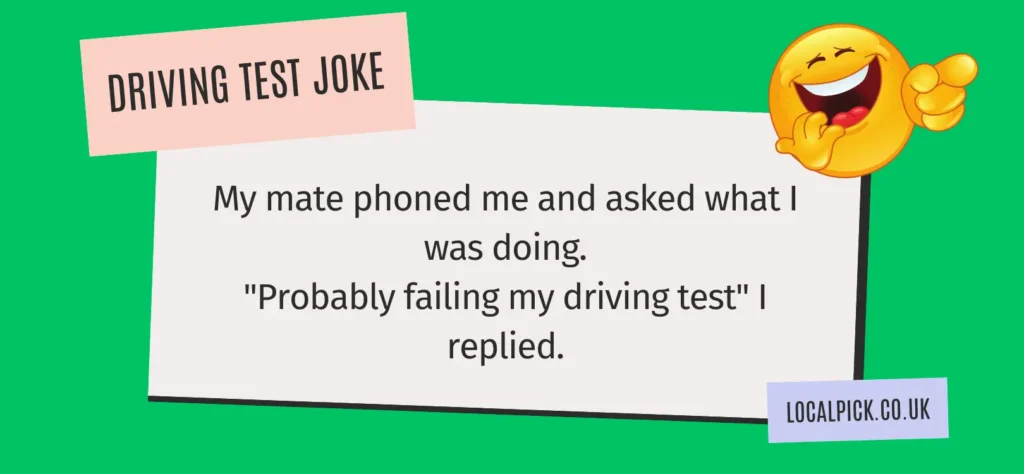 driving test joke