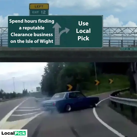 house clearance isle of wight exit 12 meme